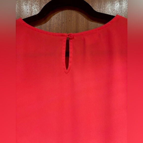 2/$15 - Bright Red Ruffle Blouse - Van Heusen Size XL - Picture 12 of 14
